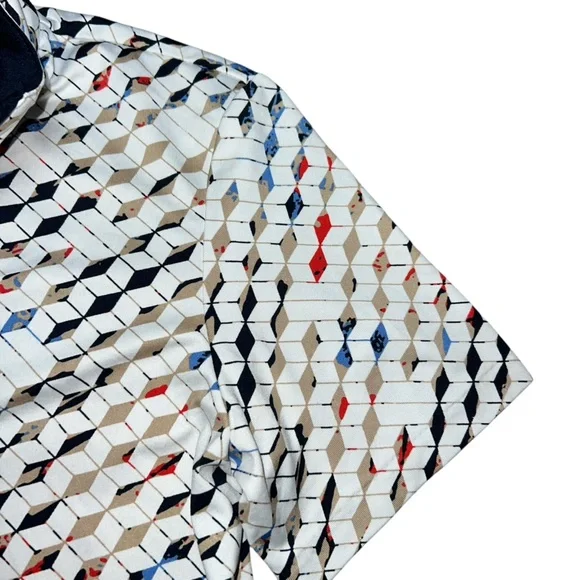 Tail Women’s Athletic Zip Up‎ Short Sleeve Polo Golf Tennis XS Print - Picture 4 of 8